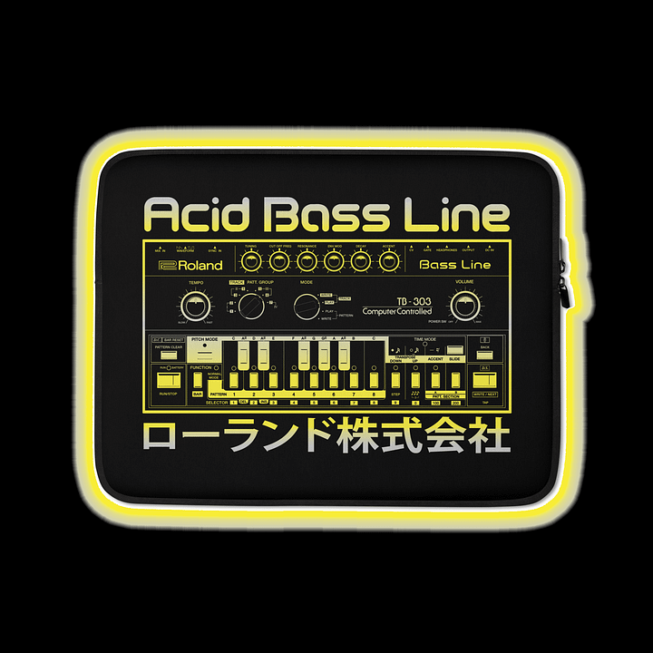 TB-303 - Laptop Case (Roland 303 Bass Line Synthesizer) by Vintage Voltage product image (1)