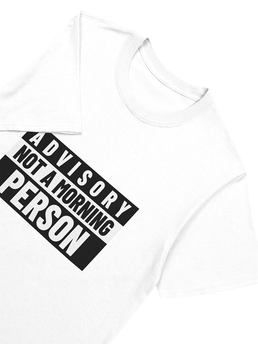 ADVISORY: NOT A MORNING PERSON T-Shirt product image (20)