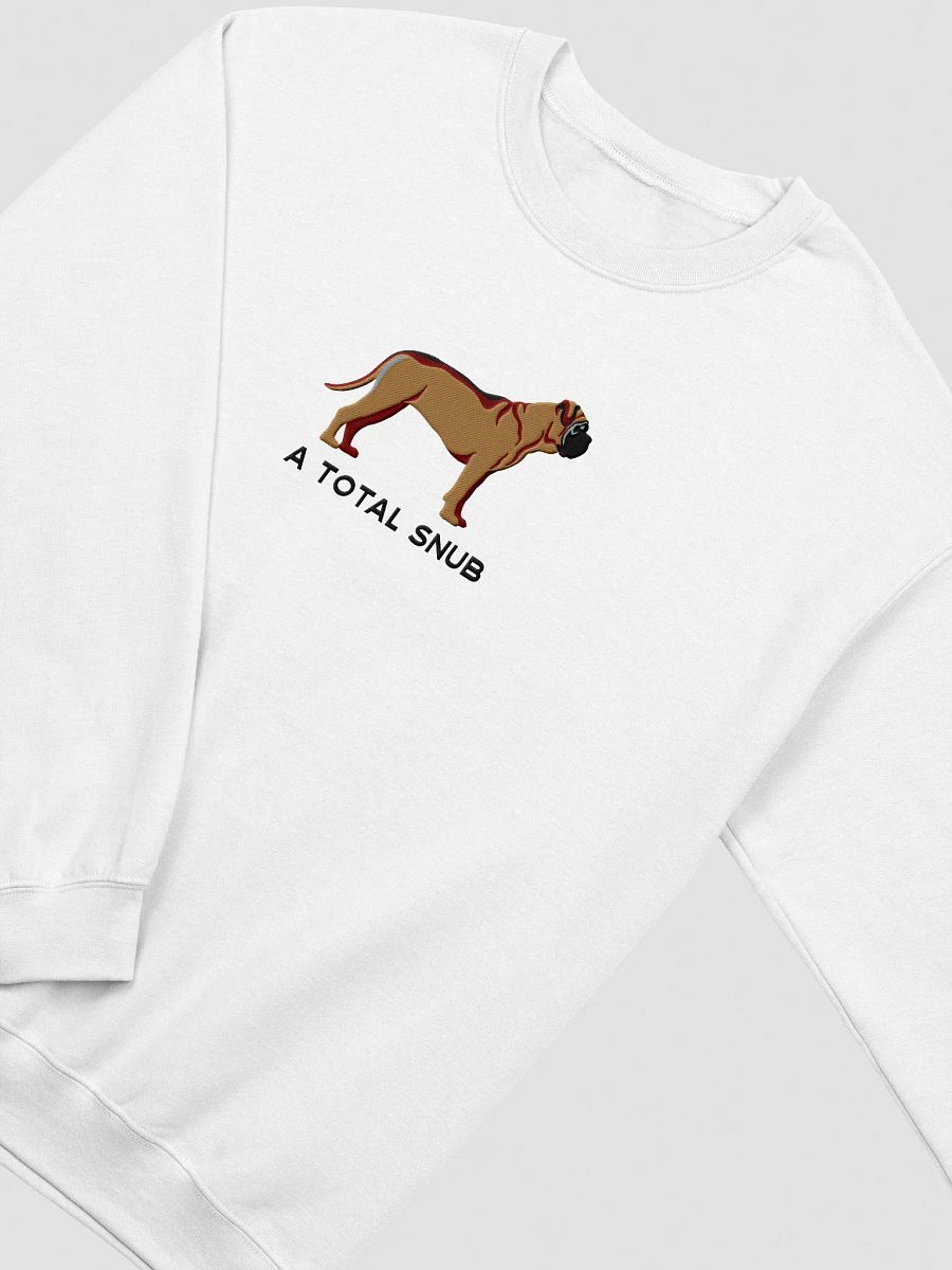 A Total Snub Sweatshirt (Embroidered) of an English Mastiff product image (18)