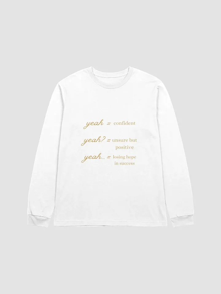 Gamers Guide To Success Not All 'yeah's Are Positive Funny Humor Gamer Super Soft Long Sleeve T-Shirt product image (3)