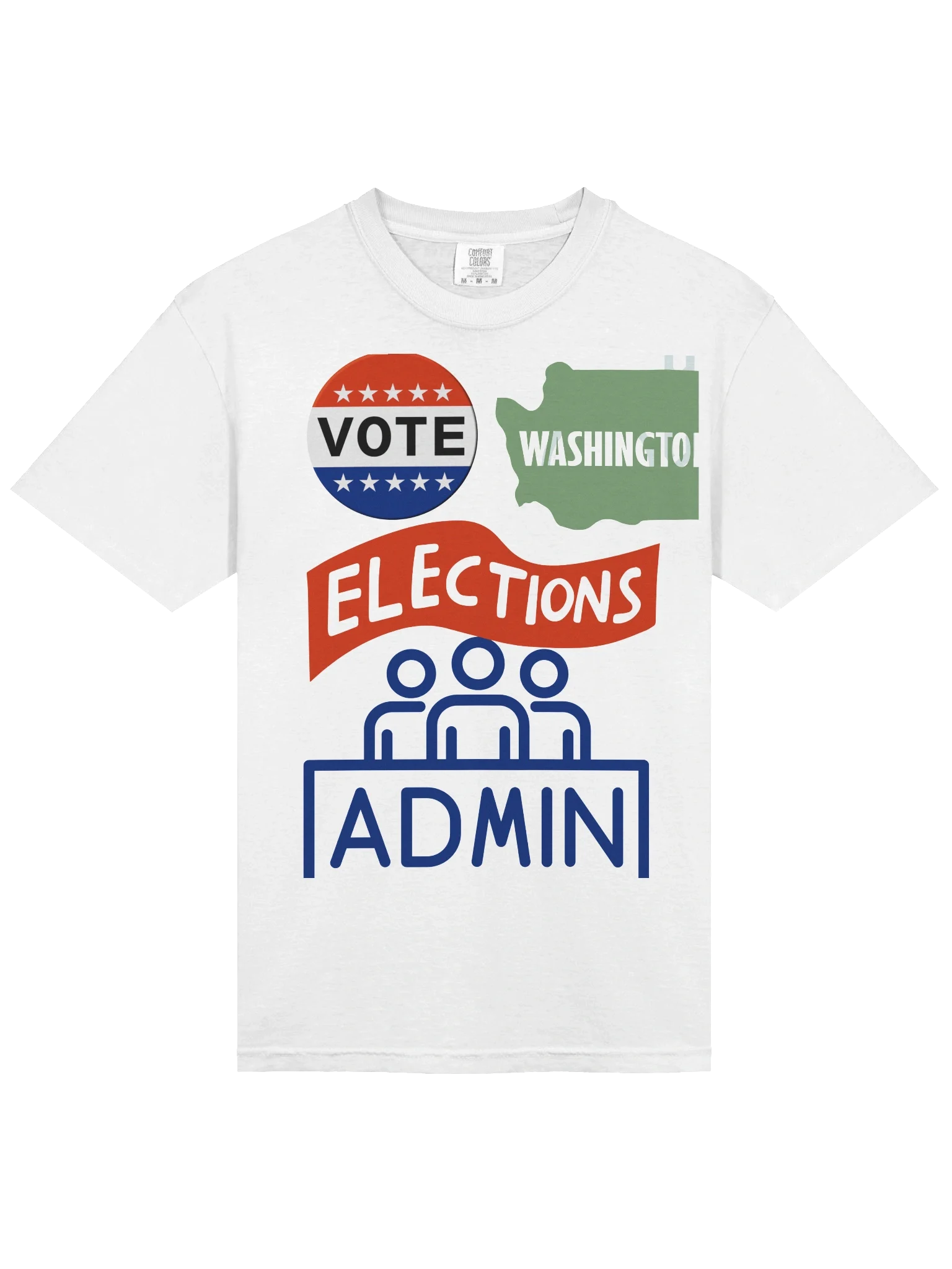 Washington Elections Team Graphic Voting Tee product image (3)