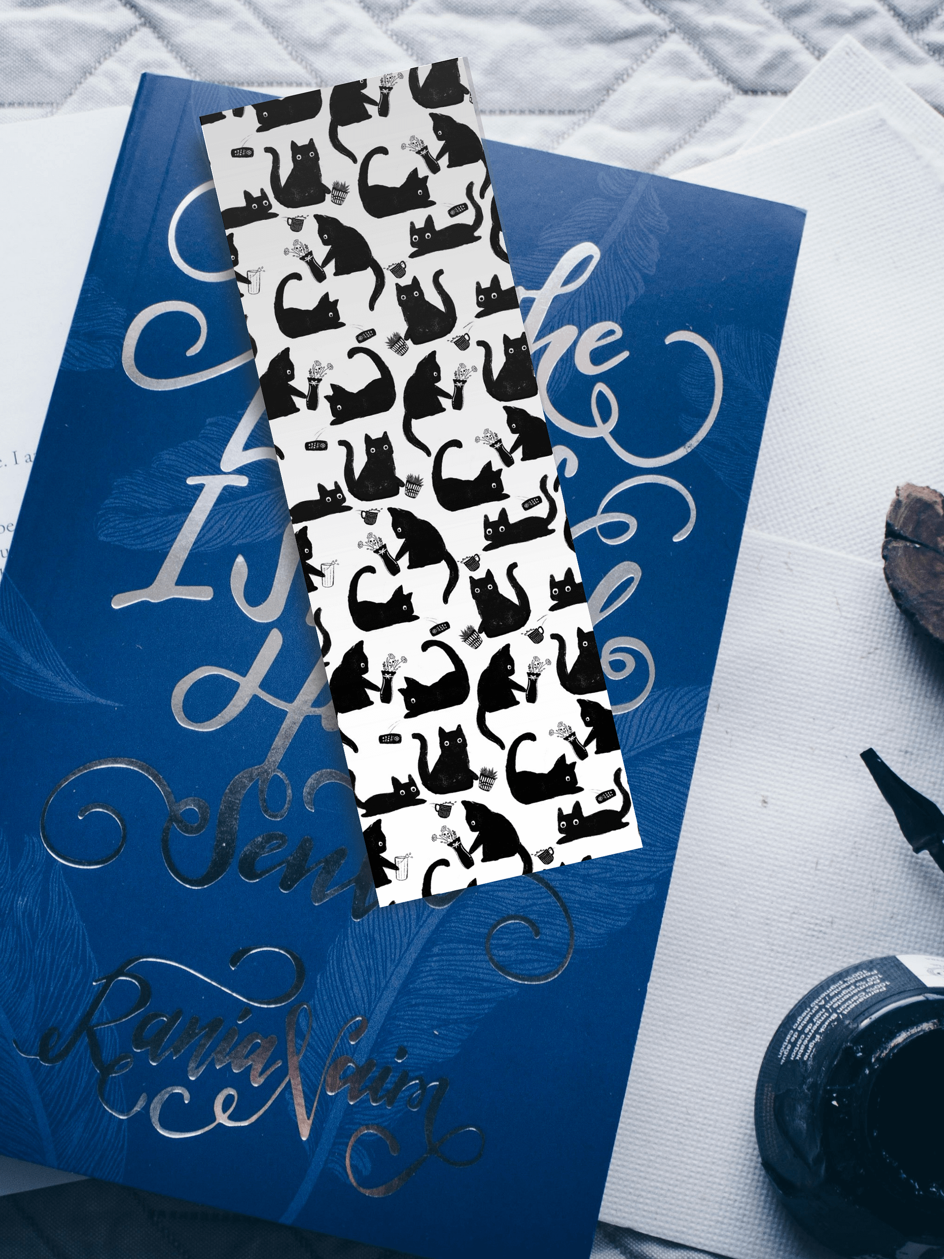2026 Printable Reading Journal Bookmarks - Cat Themed product image (11)
