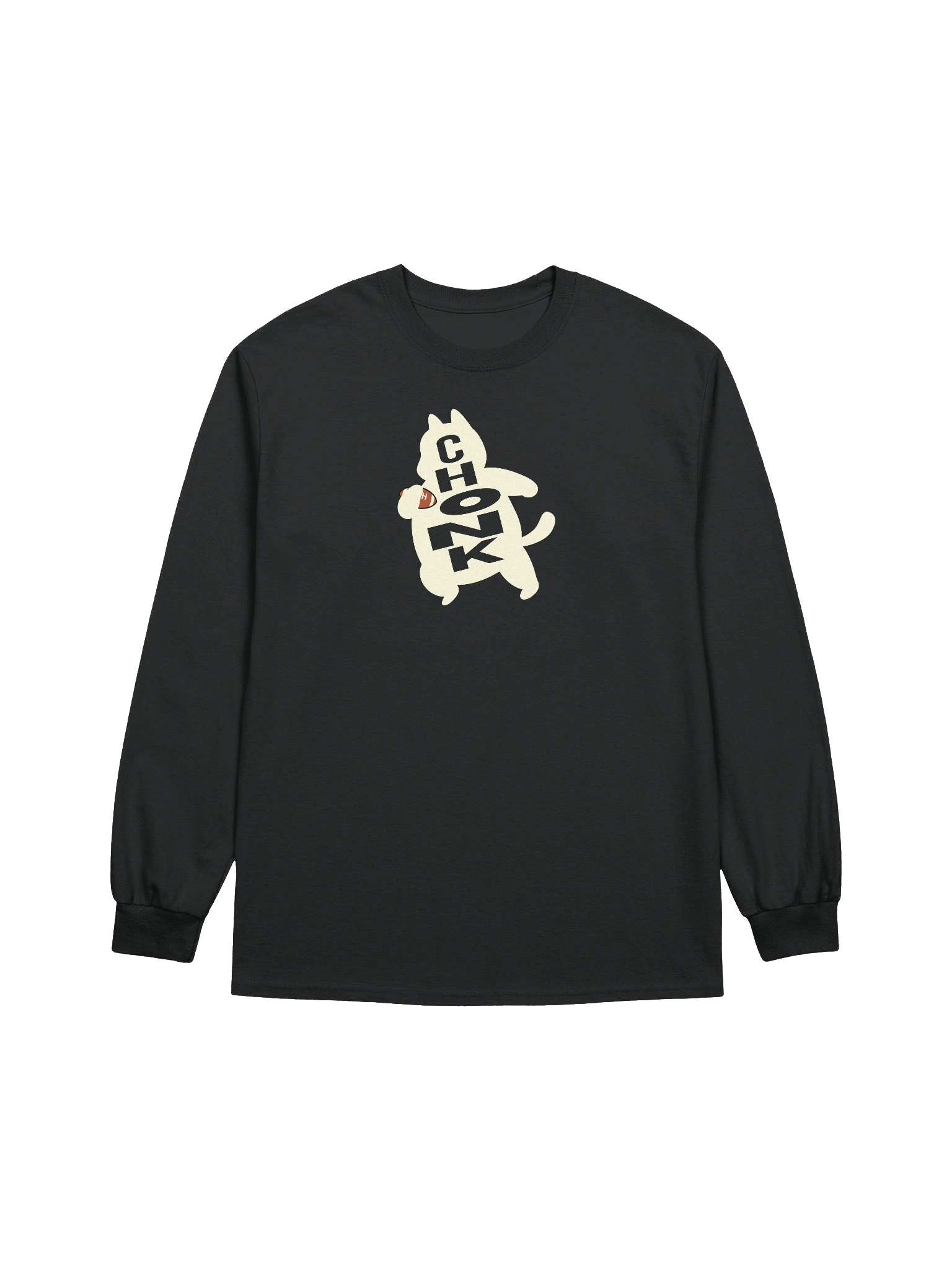 American Football Chonk Cat 1 - Unisex Adult Long Sleeve T-shirt product image (1)
