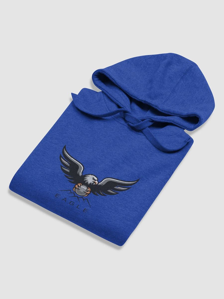 Eagle's Embrace Unisex Premium Hoodie - Stylized Eagle Logo Design product image (6)