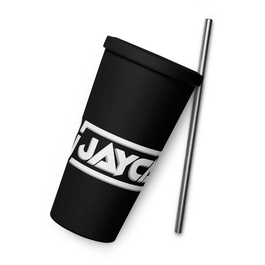 Dj JayCan Insulated Tumbler with a Straw Black product image (6)