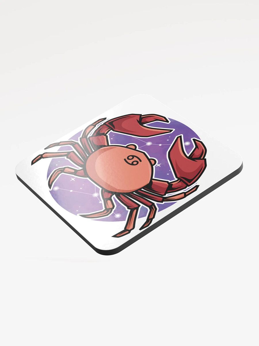 Constellation Cancer Glossed Cork Coaster product image (3)