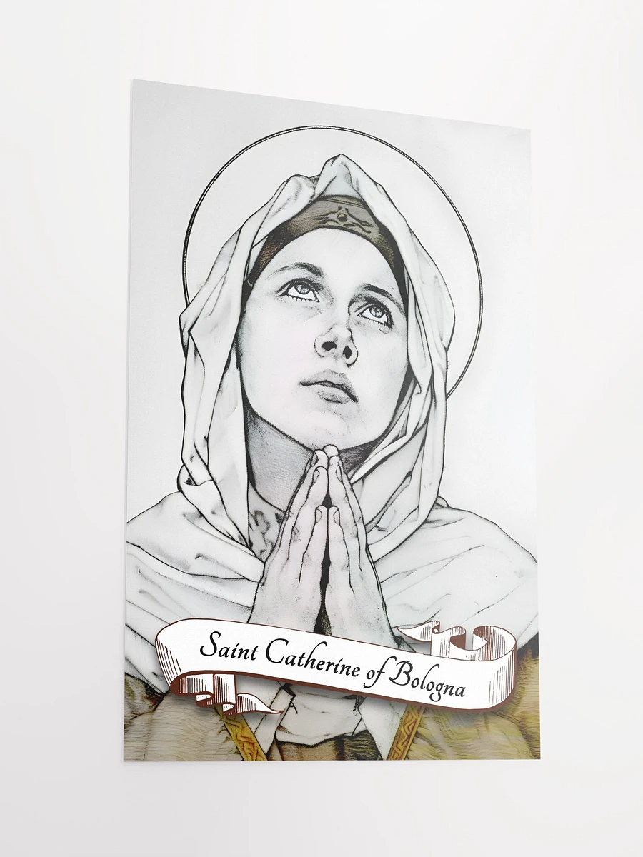 Saint Catherine of Bologna Patron Saint of the Arts, Artists, Against Temptations, Matte Poster product image (4)