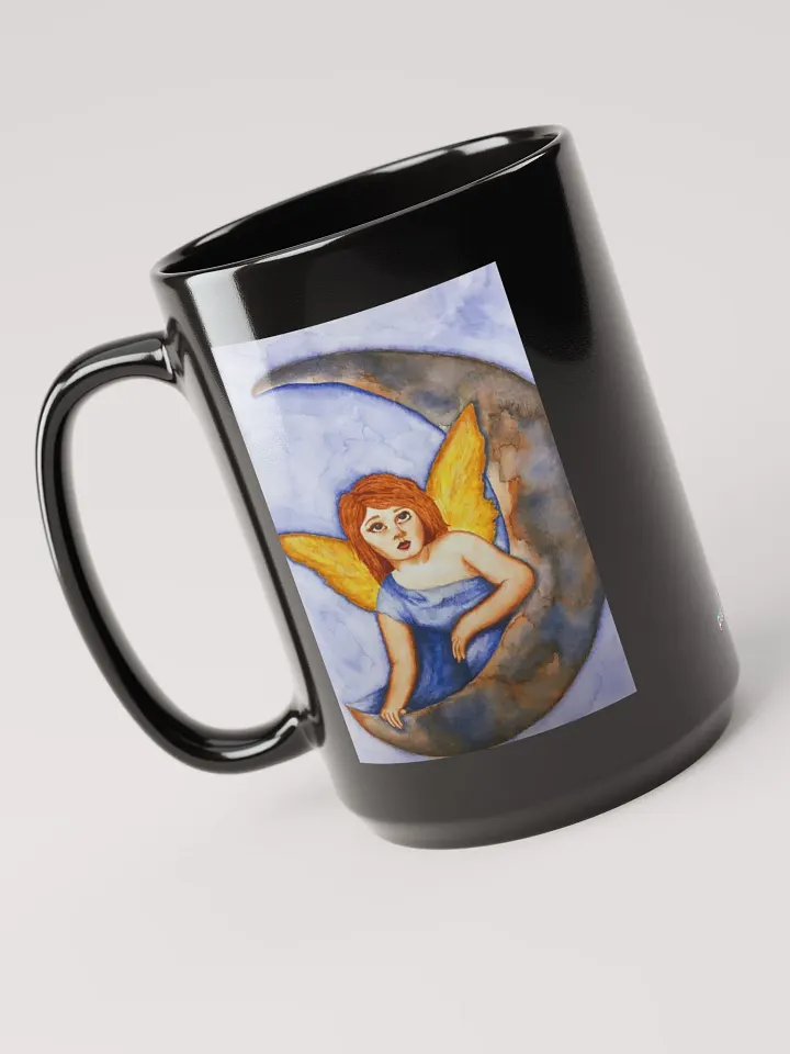 MOONWATCHER black glossy mug product image (1)