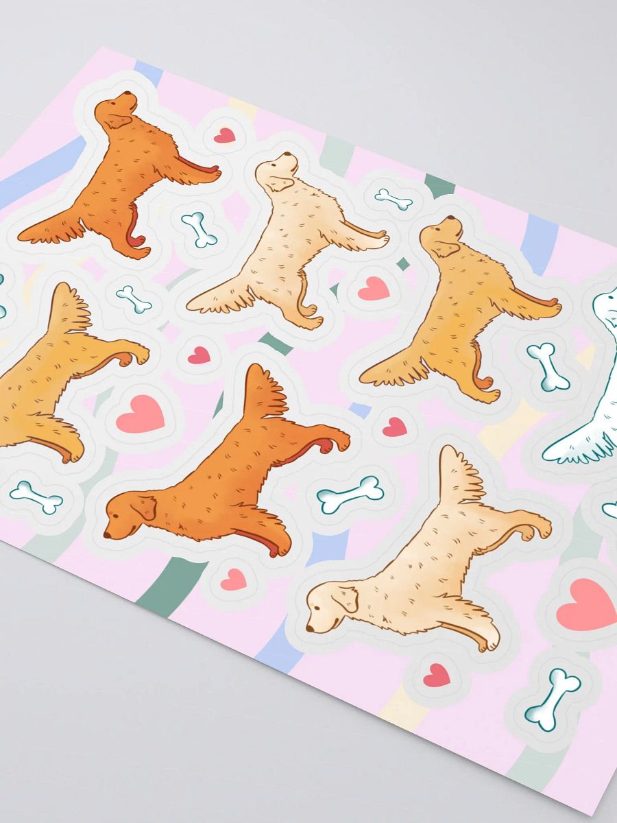 Golden Retriever Magic Sticker Sheet product image (3)