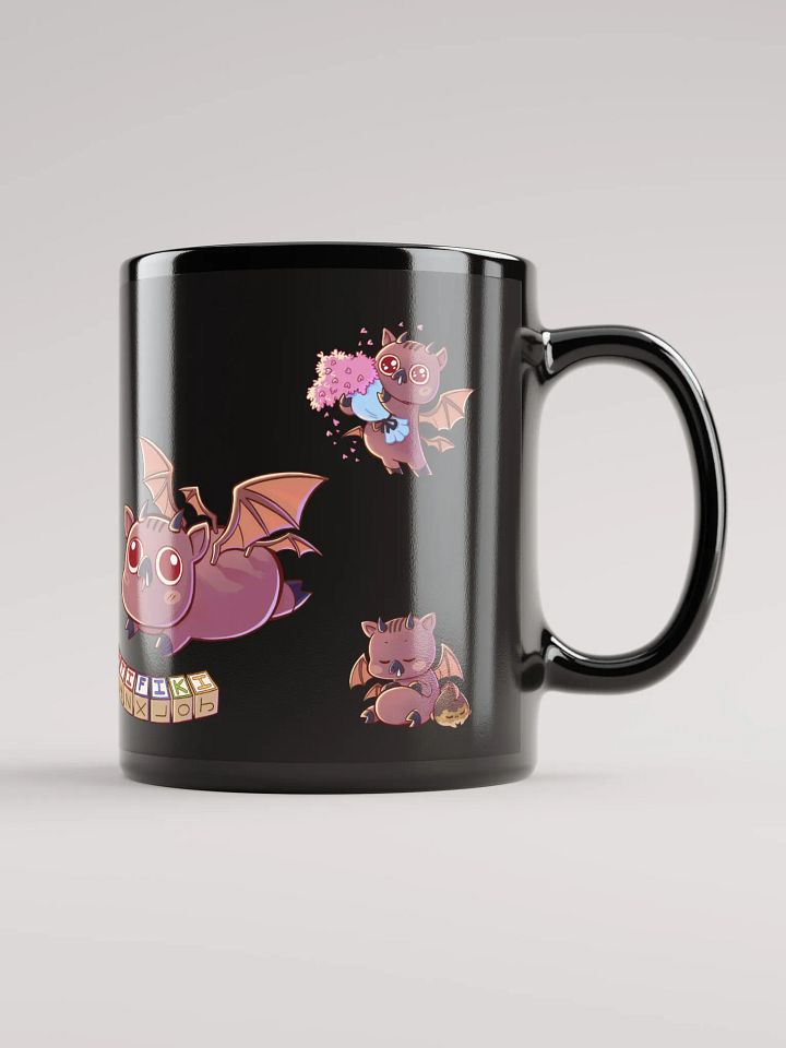 Mr Wawa & Tutzi Black Glossy Mug product image (2)