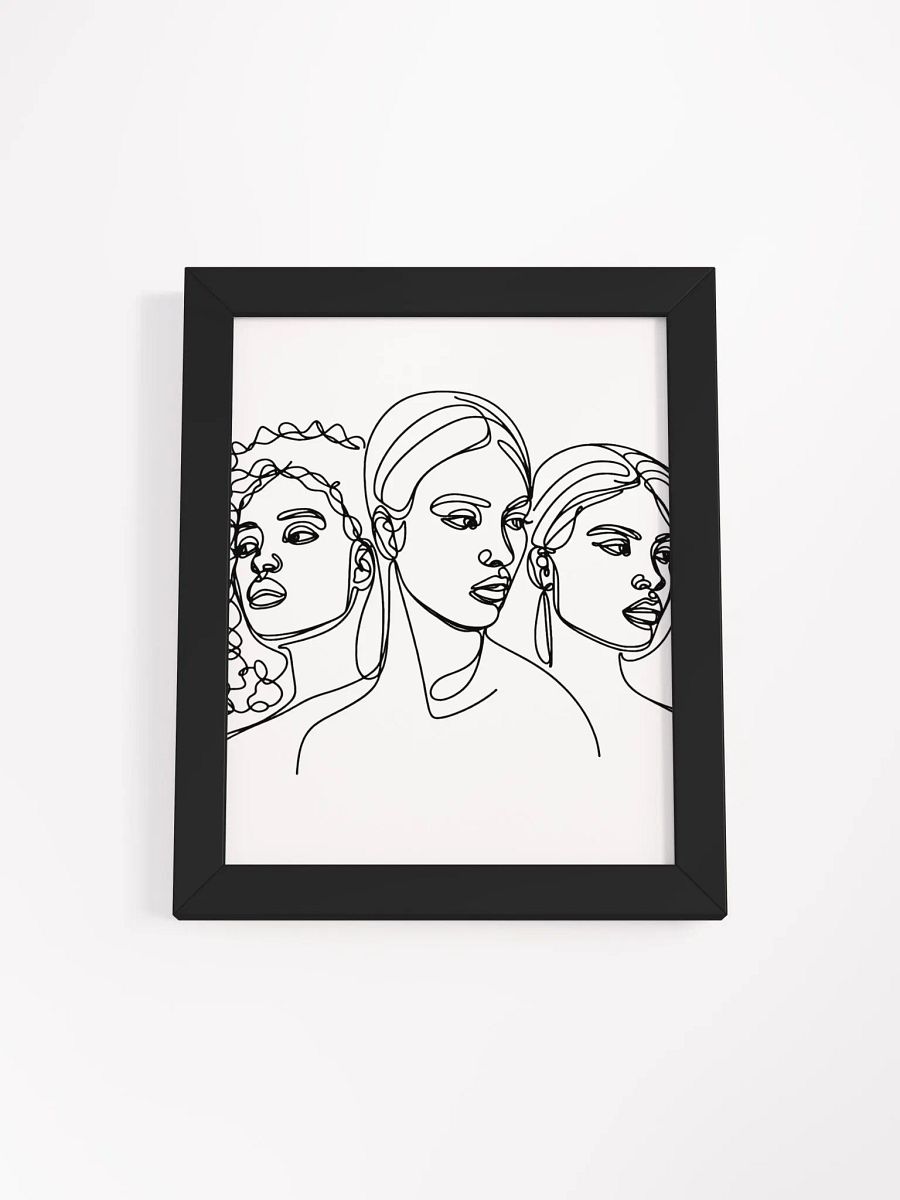 Black Beauty Line Art Framed Poster product image (4)