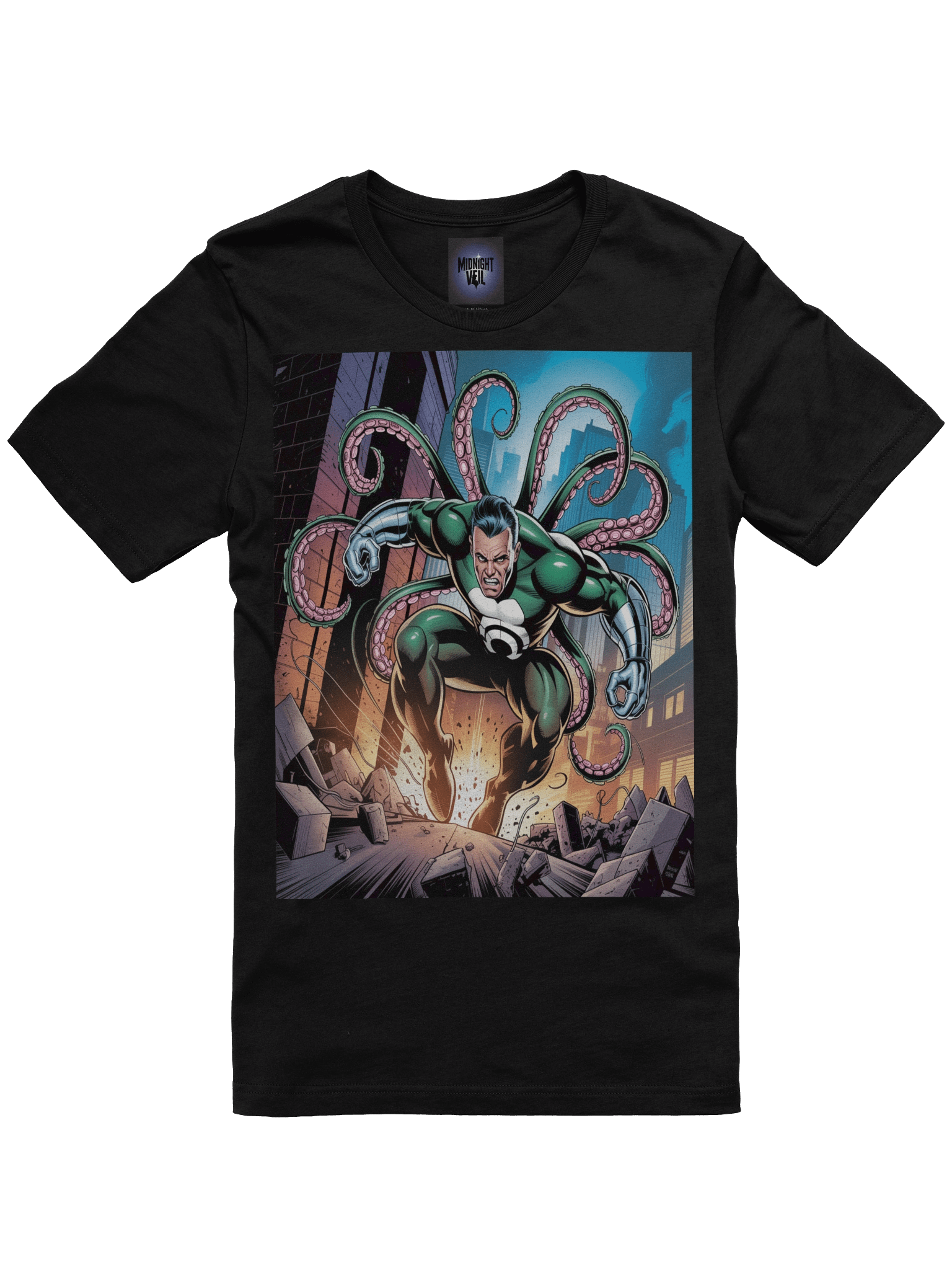 Doctor Octopus Tentacle Tempest Supersoft T-Shirt – Octo Onslaught Eclipse product image (3)