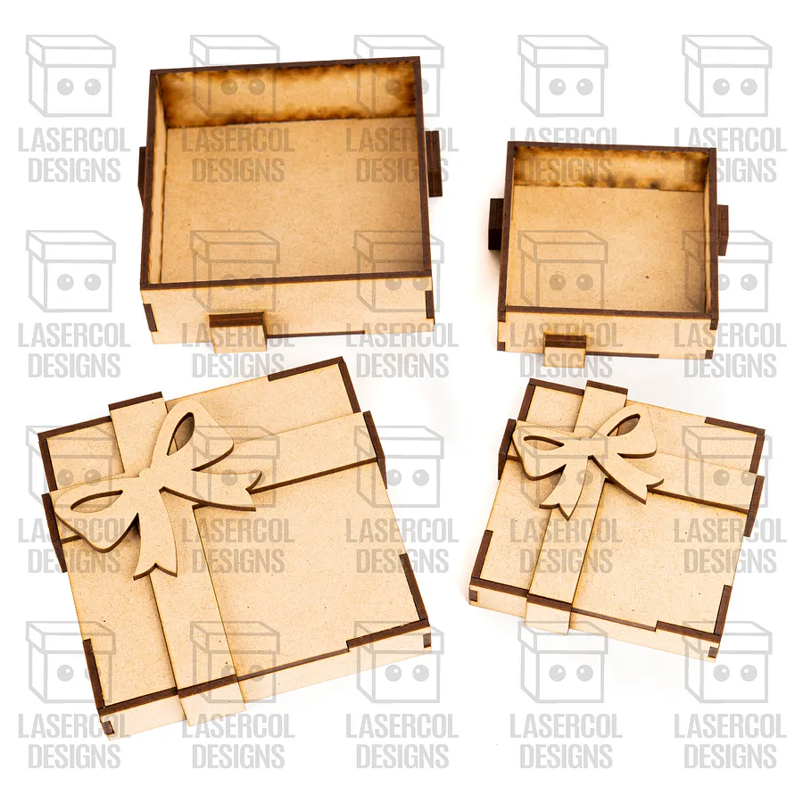 Gift Box Set 2 (Two Sizes) - Laser Cut Files product image (10)