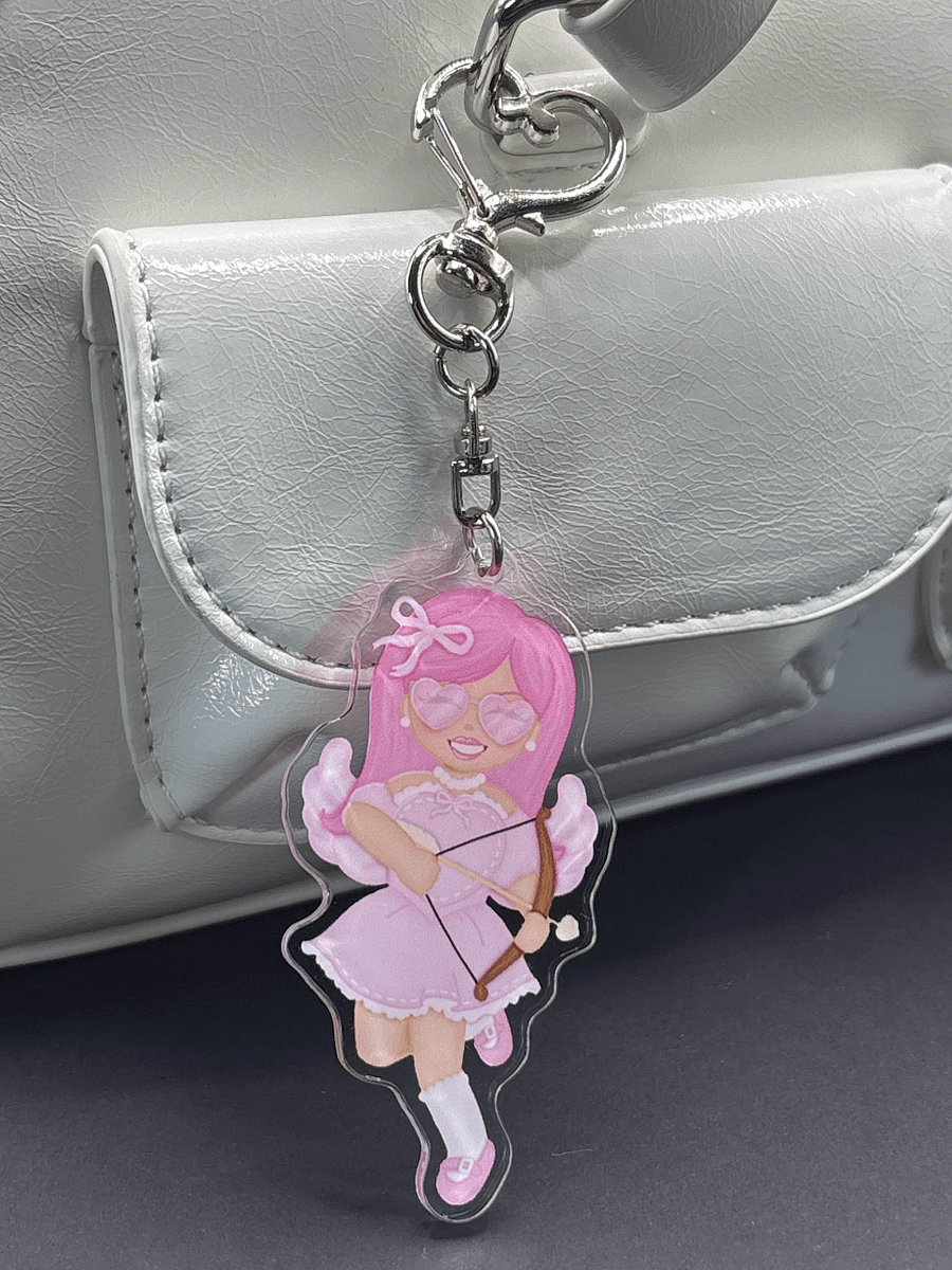 2D cherub keyring product image (1)