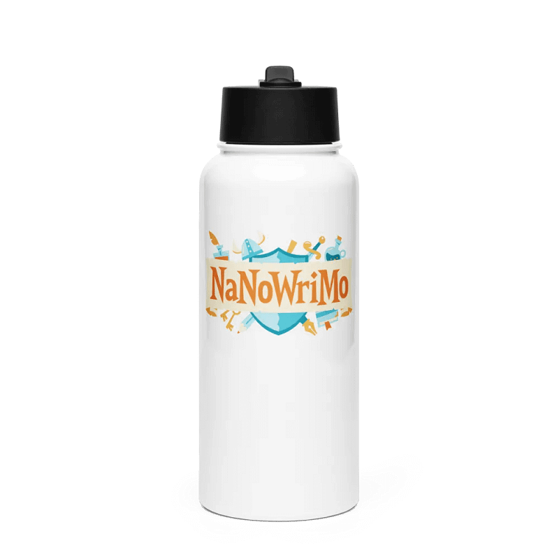 NaNoWriMo Evergreen Water Bottle - Stainless Steel