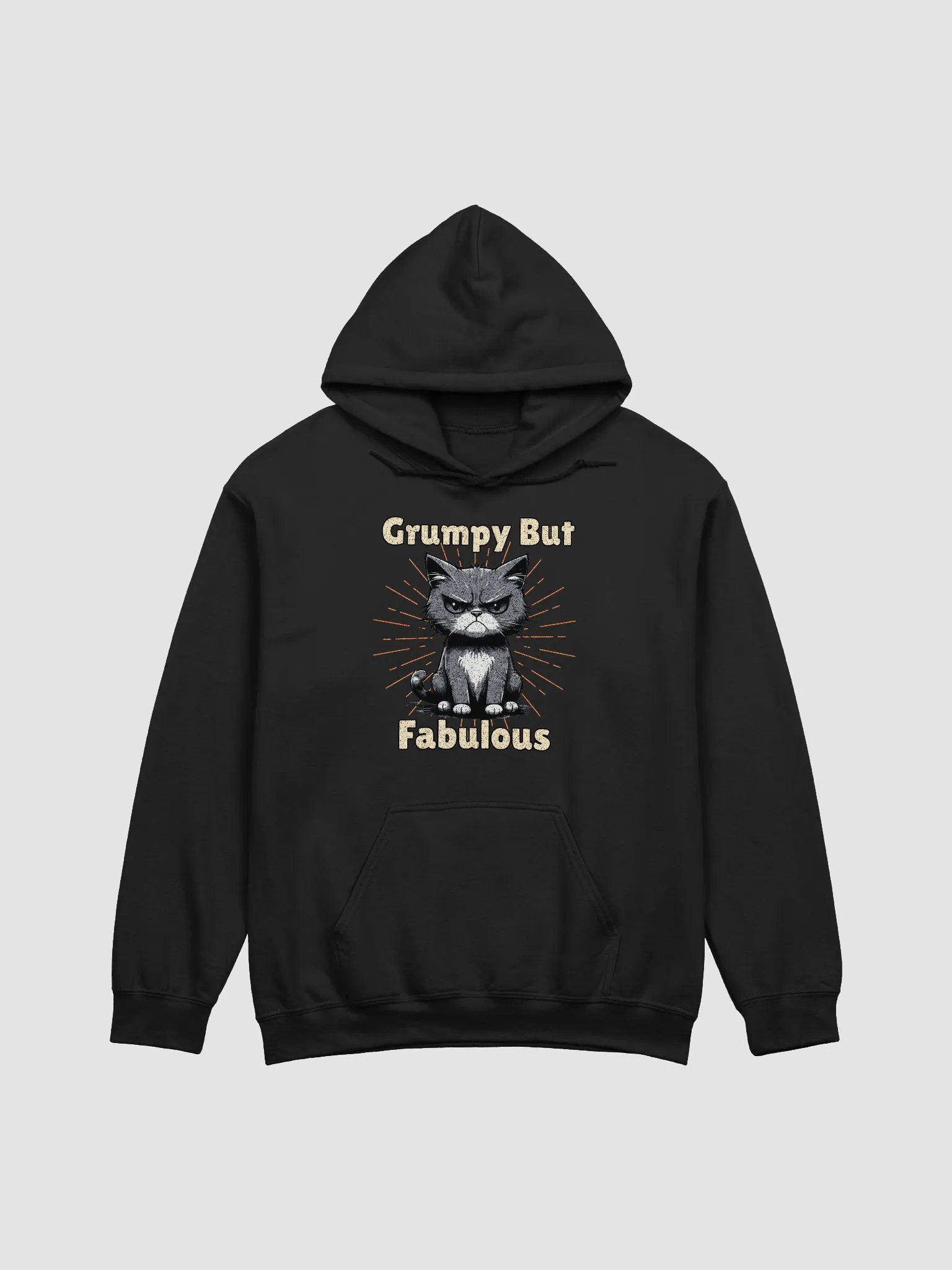 Grumpy But Fabulous Cat Hoodie product image (1)