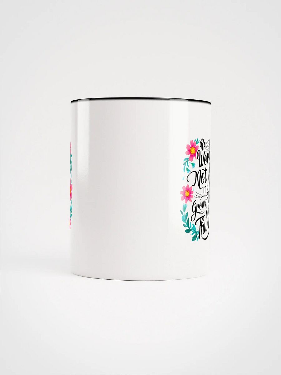 Raise your words, not voice. It is rain that grows flowers, not thunder - Ceramic Mug with Color Inside product image (5)