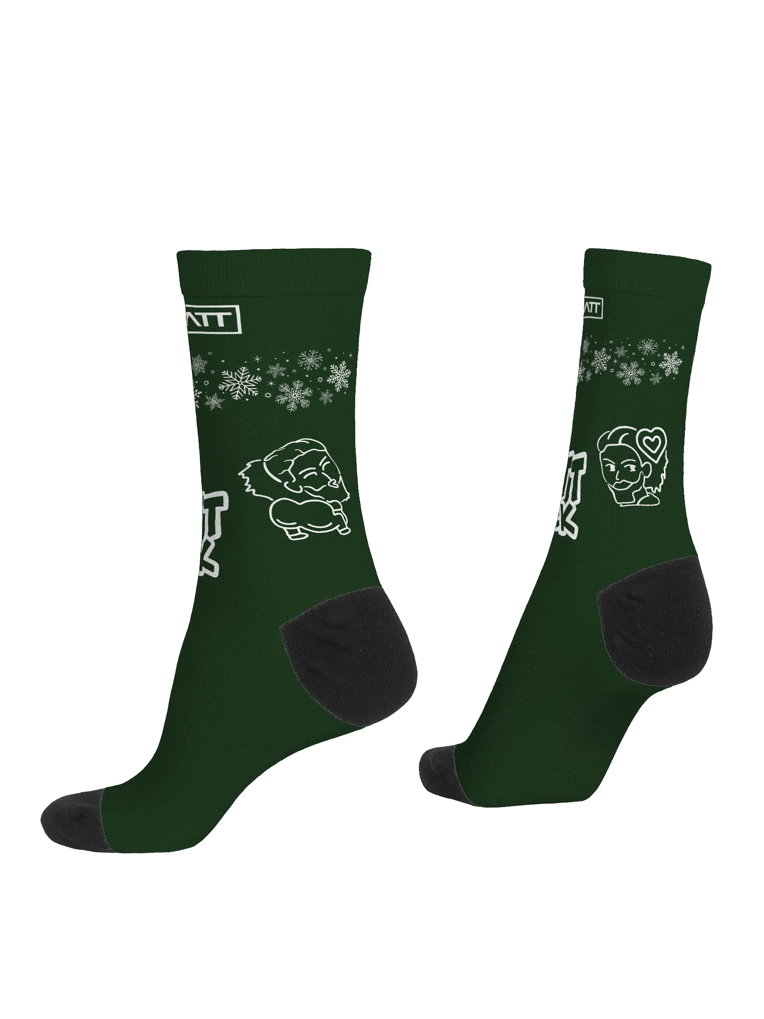 Merry Emotes Socks - green product image (4)