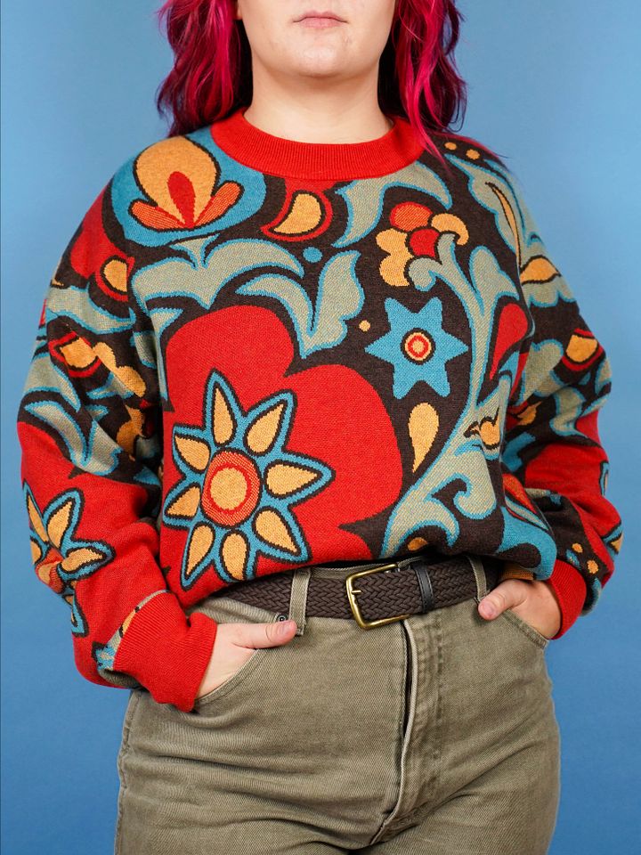 Botanical Wallpaper Sweater - Chili product image (1)