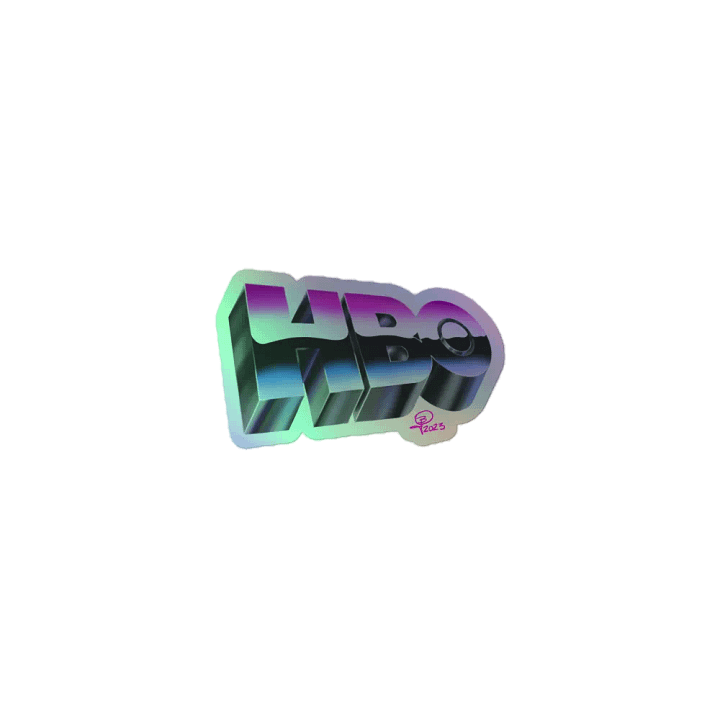 HBO Vintage Chrome Vibes Holofoil Sticker product image (1)