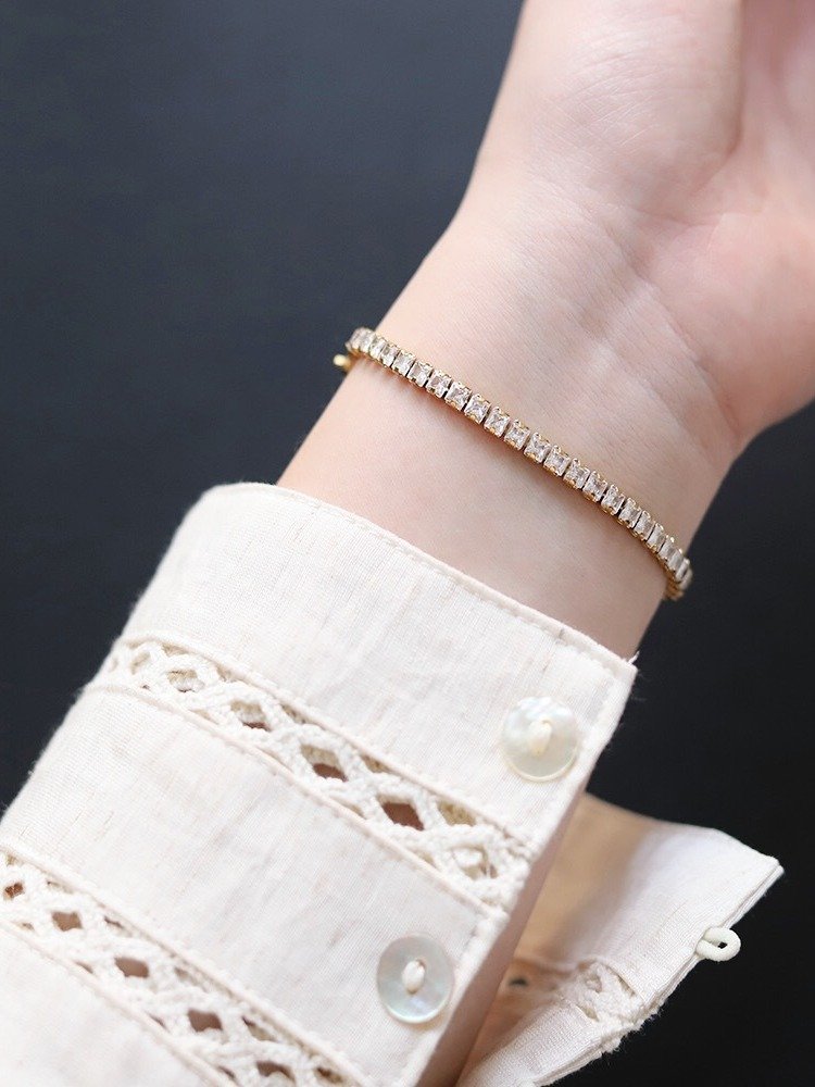 Lux Tennis Bracelet | 18K Gold Plated product image (4)