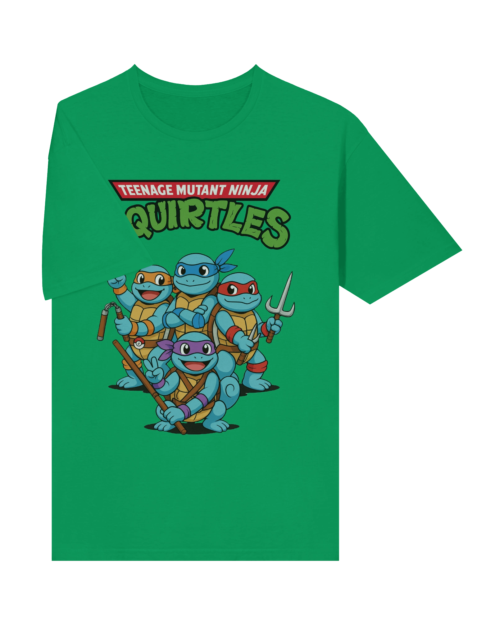 Ninja Squirtles Shirt – TMNT Pokémon Mashup Tee, Retro Cartoon Parody, Squirtle Squad Ninja T-Shirt product image (41)