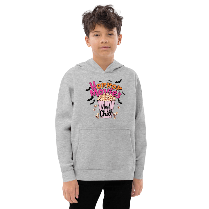 Horror Movies and Chill Popcorn Youth Pullover Fleece product image (3)