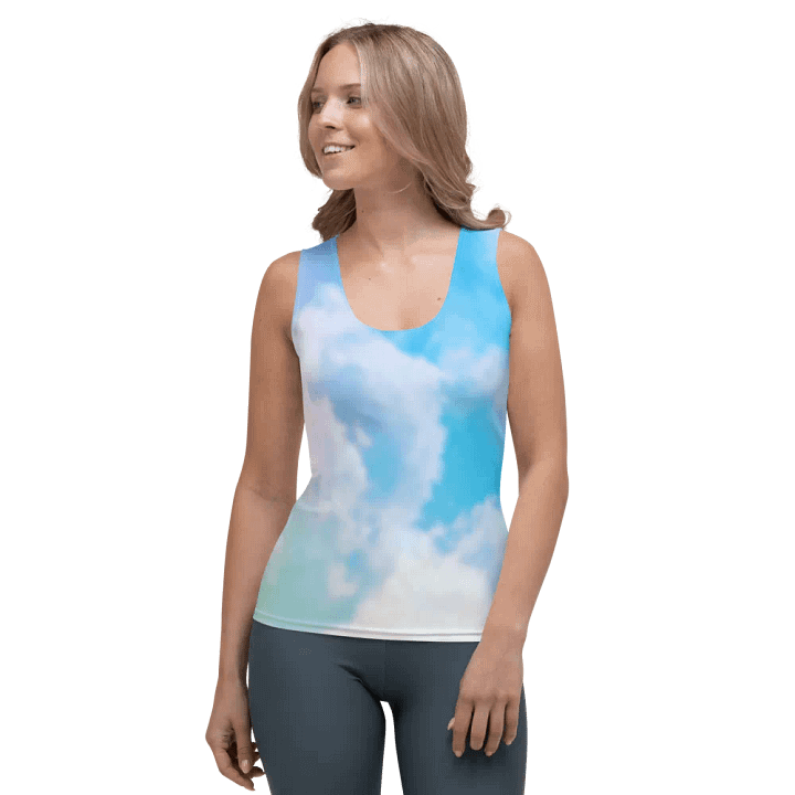 Blur cloud rainbow Design Tank Top - V6 product image (1)
