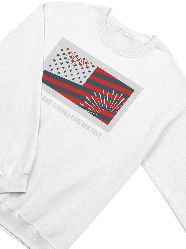 Patriotic Fireworks Crewneck Sweatshirt product image (2)