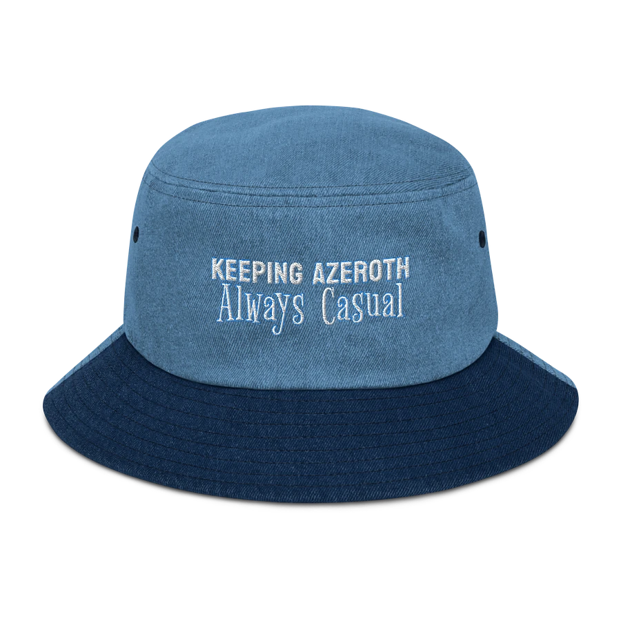 Frosty Keeping Azeroth Casual Denim Bucket Hat product image (10)
