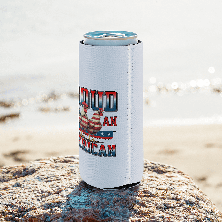 Proud To Be An American Rooster Coozie product image (8)