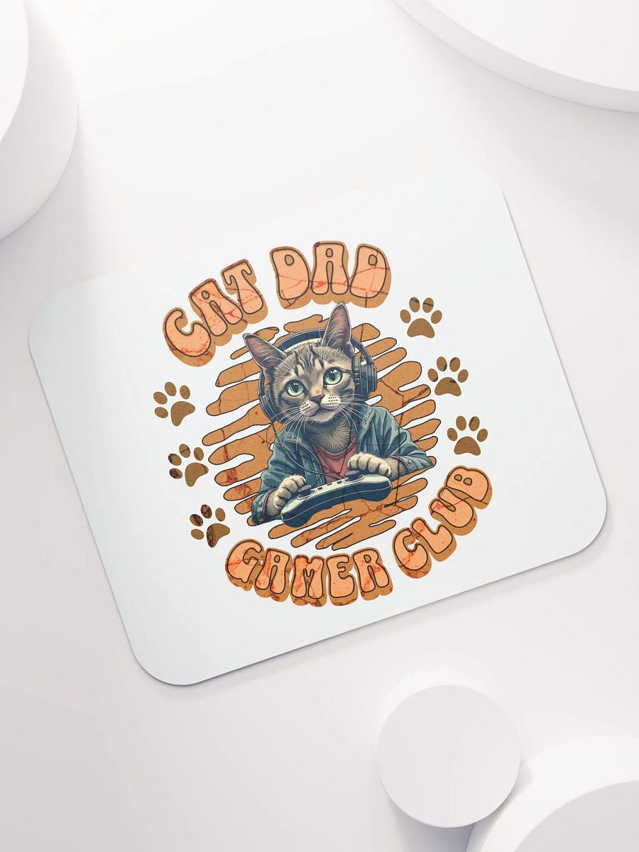 Cat Dad Gamer Club Mouse Pad product image (7)