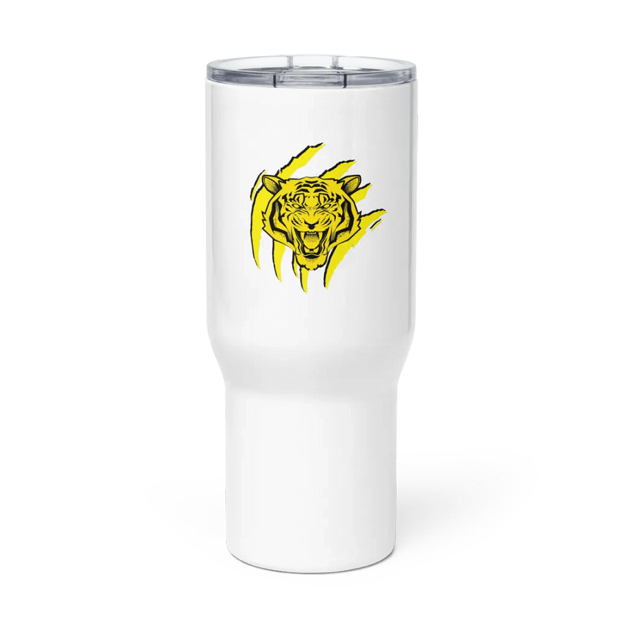 Taza de viaje blanca de acero inoxidable edición TryTiger product image (1)
