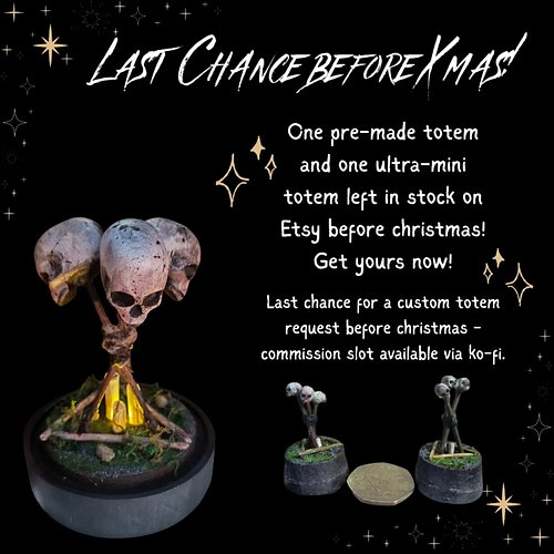 Get yours now before Xmas if you're looking into giving some dbd enjoyers a gift this year. Custom request slots are also ava...