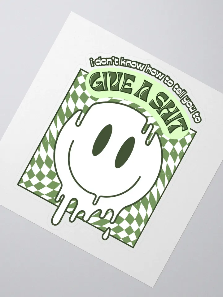 GIVE A SH*T kiss-cut sticker product image (2)