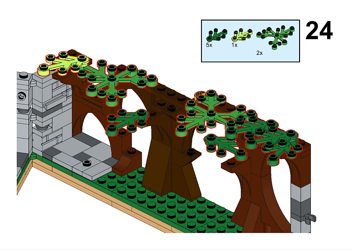 Free LEGO Building Instructions - Secret Garden Book Nook product image (2)