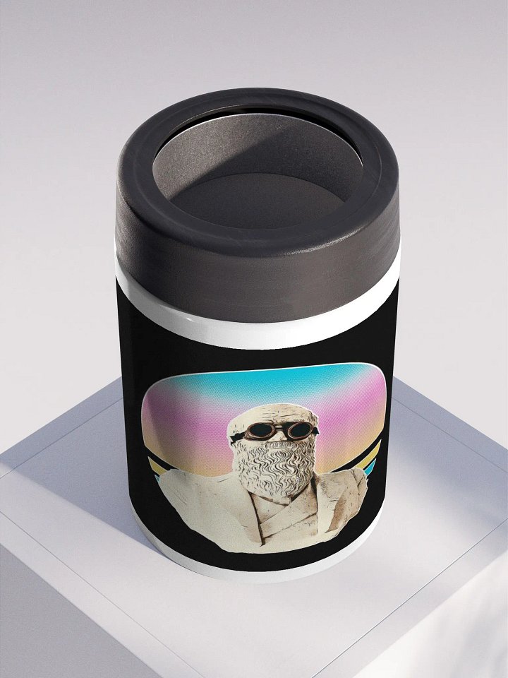 Darwinism Stainless Steel Koozie Black product image (2)