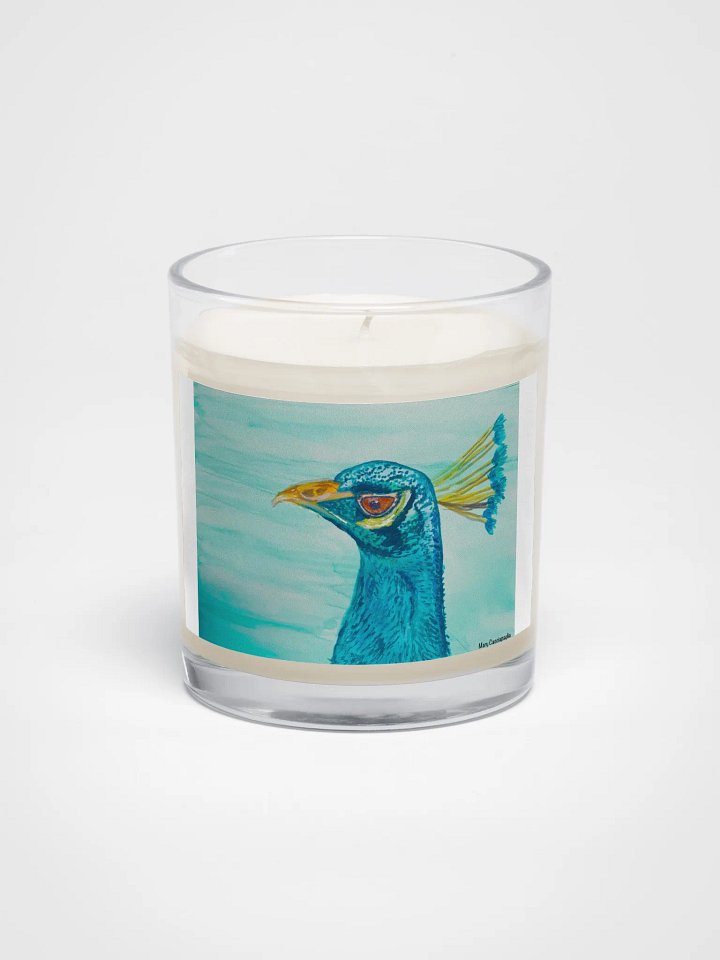 Peacock candle product image (1)