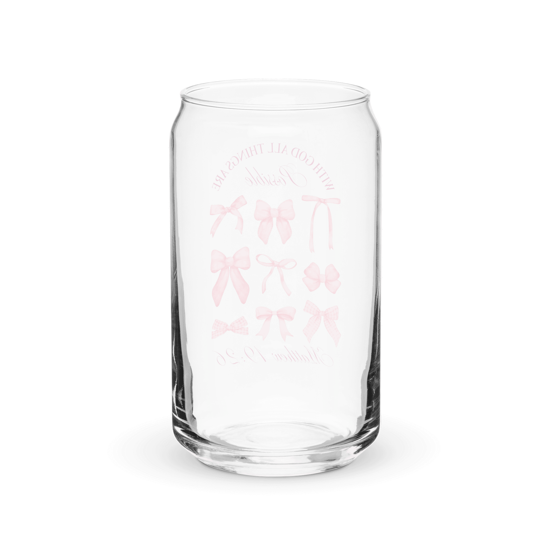 With God All Things Are Possible Can-Shaped Glass product image (2)