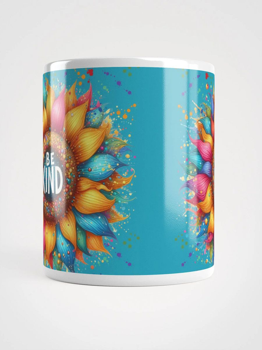 Be Kind Paint Flower Shaped Splash White Mug product image (5)
