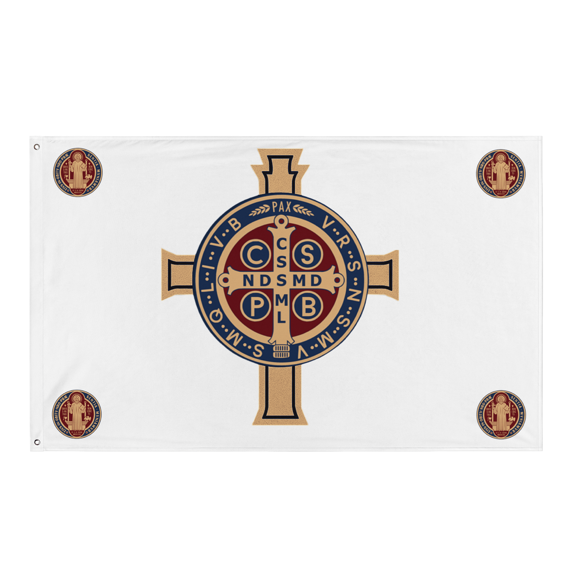 Saint Benedict Medal design - Flag product image (1)