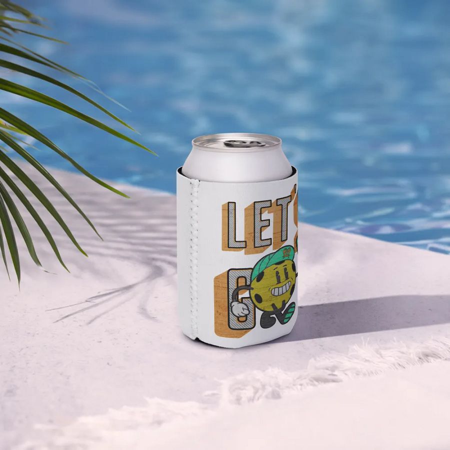 Lets Go Pickleball Mascot Can Cooler product image (7)