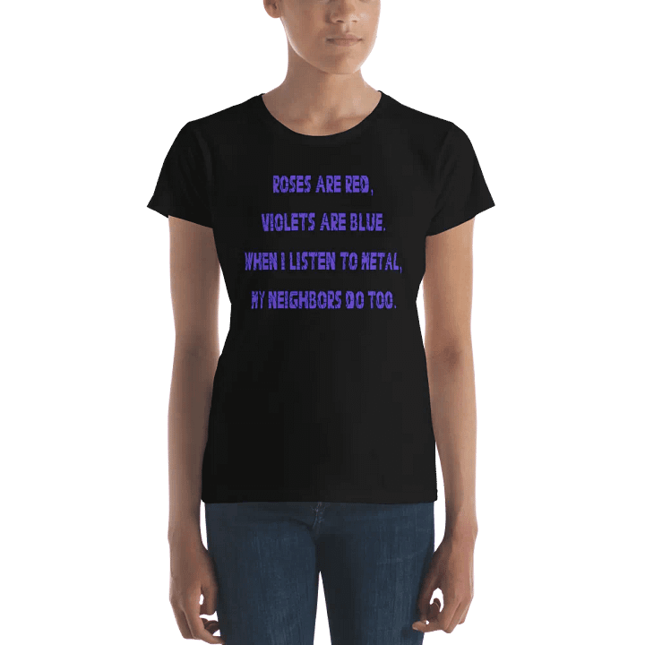 Roses Are Metal Fitted T-Shirt product image (9)