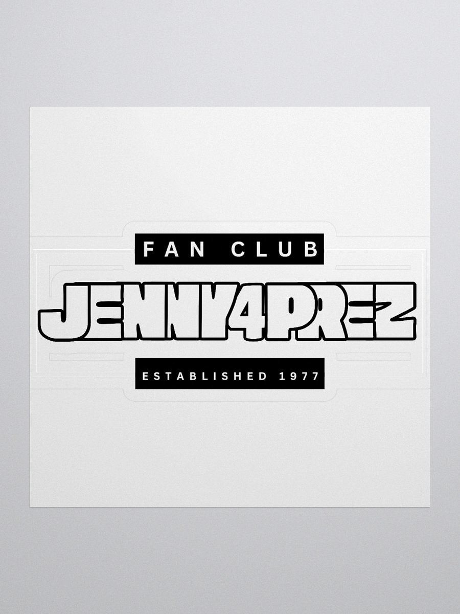 Jenny Fan Club Sticker product image (1)