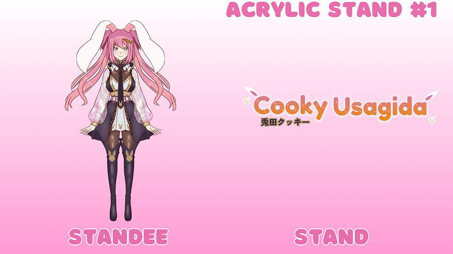 【NEW MODEL DEBUT】Cooky Usagida + Pon Pon Acrylic Stands product image (1)