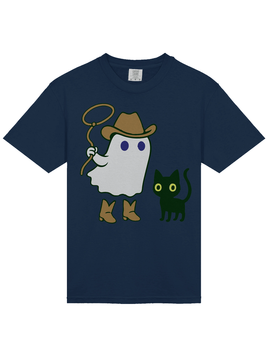 Spooky Cowboy Ghost and Cat T-Shirt product image (18)