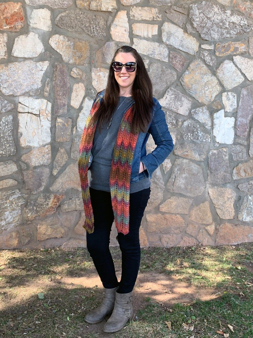 Sandpiper Chevron Knit Scarf product image (4)