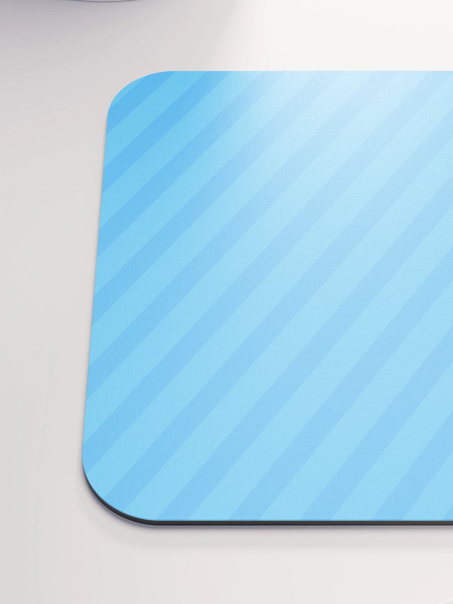 Retro Blue Stripes Mouse Pad product image (6)