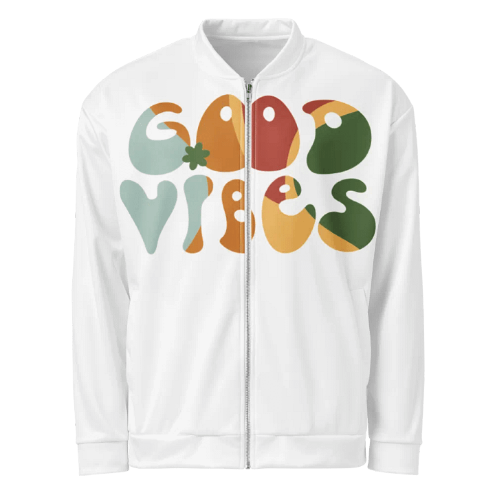 Vibrant Vibes Custom Bomber Jacket product image (1)