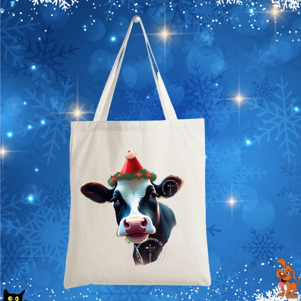 Christmas Cow 🐮 Tote Bag product image (1)
